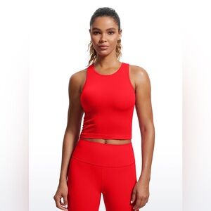 Seamless Ribbed Racerback Crop Tank